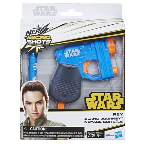 New Nerf MicroShots Star Wars Rey (Island Journey) Blaster - Picture 1 of 4